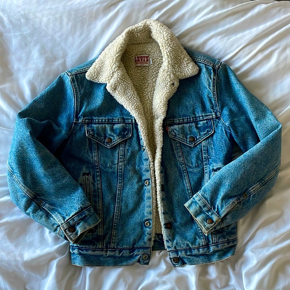 Levi's Lightweight Blue and Cream Shirt Jacket